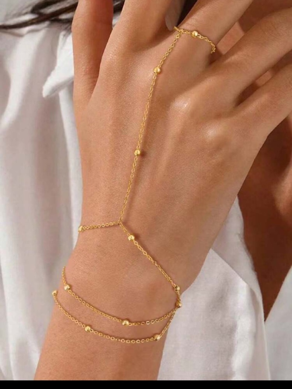 Stainless Steel  bracelet with ring
